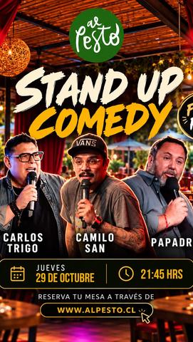 Noche de Humor con Carlos Trigo, Camilo San y Papadre