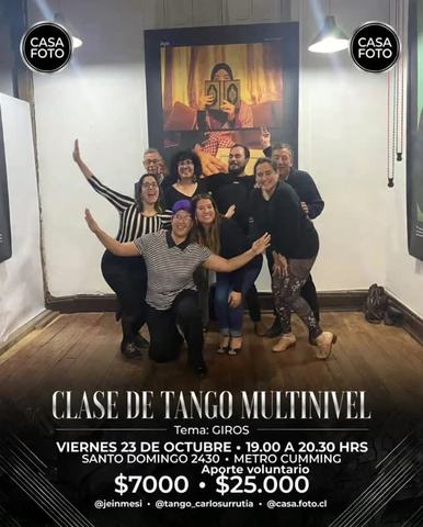 Clase de Tango Multinivel: Giros