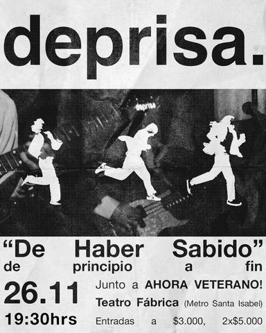 Lanzamiento De Haber Sabido - deprisa