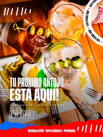 Comida y tragos en Teatro Fiebre Bar