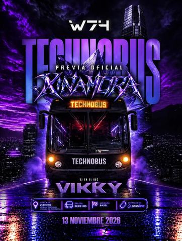 Technobus con Vikky y XinAmora