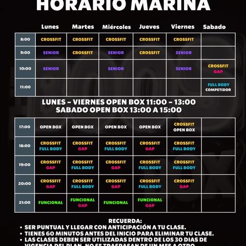 Clases de Crossfit y Senior