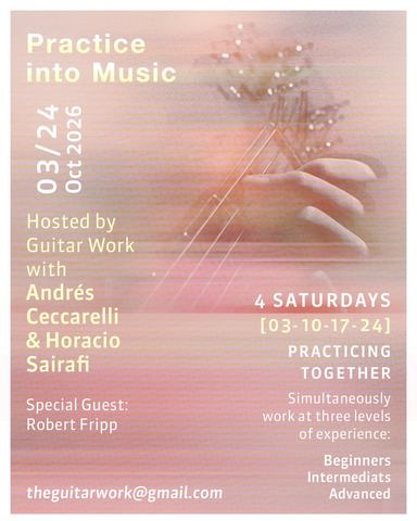 Taller Guitar Work con Robert Fripp