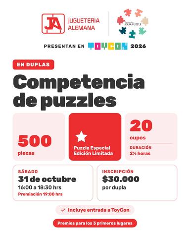 Competencia de Puzzle en Duplas - Toycon 2026