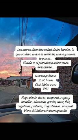 Martes Poéticos con Walter y Tramoymedio