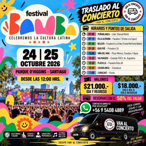 Traslado BAMBA Festival