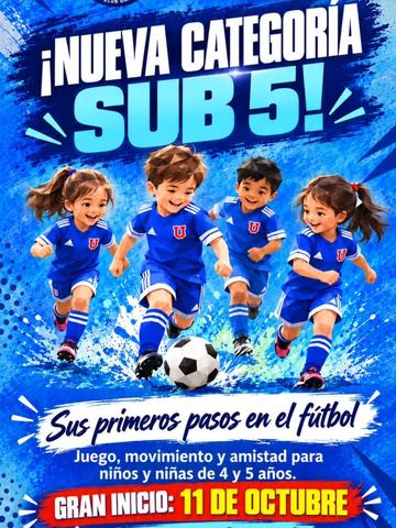 Fútbol Kinder Sub5 Universidad de Chile