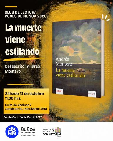 Club de Lectura Voces de Ñuñoa: La muerte viene estilando