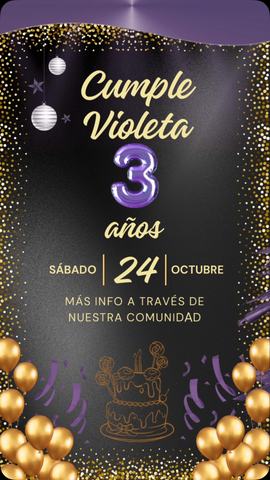 Cumple Violeta EscuelaDanza 3 años