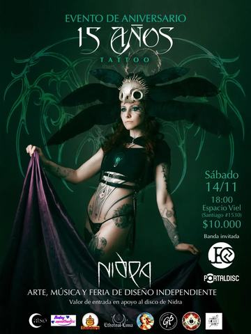 Celebración 15 Años Nidra Tattoo