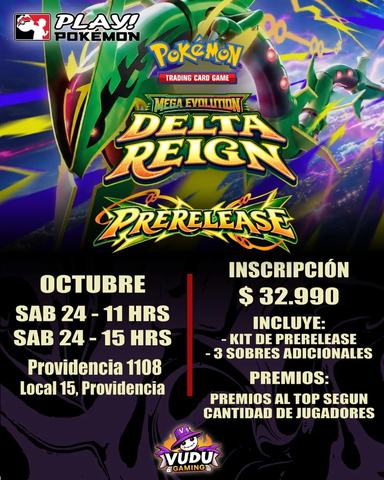 Prerelease Pokémon Mega Evolution Delta Reign
