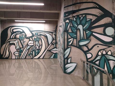 Arte en Metro Franklin y Bio Bío