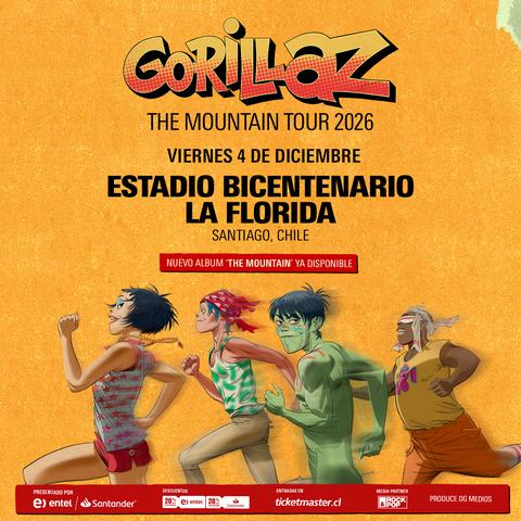 Gorillaz regresa a Chile