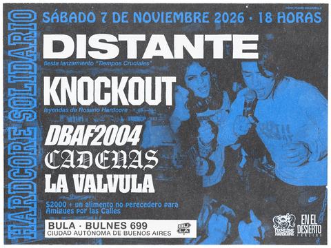 Hardcore Solidario: Distante y Knockout