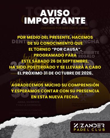 Torneo "Por Causa"
