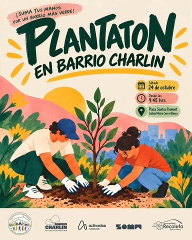 Plantatón in Barrio Charlin