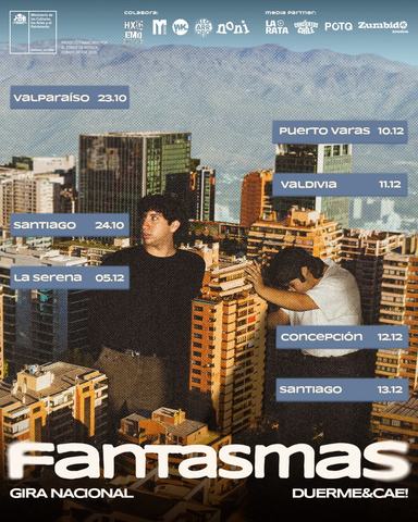 DUERME & CAE! Gira "Fantasmas" en Santiago